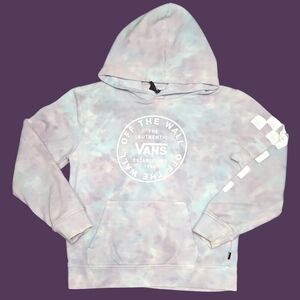 Vans Girls Tie-Dye Hoodie Purple Blue Size Small